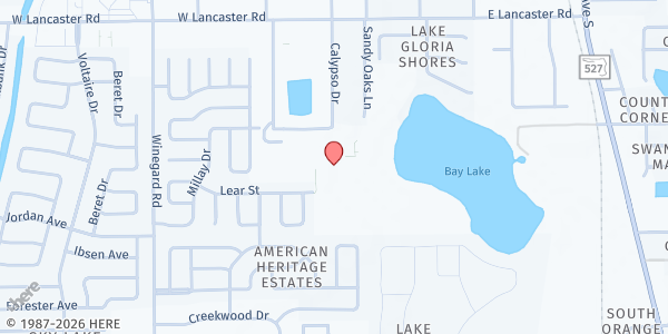 Map showing 4C Oakridge at 150 Amidon Lane, Orlando, FL
