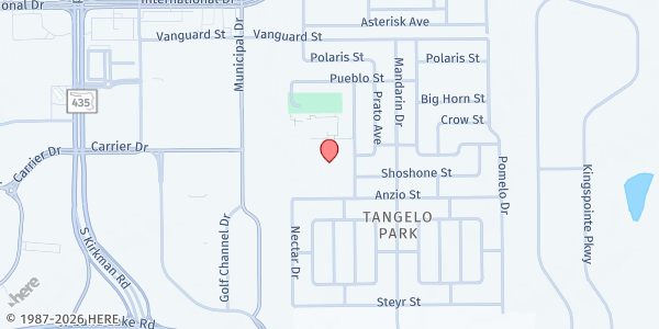 Map showing 4C Tangelo Park at 5115 Anzio St., Orlando, FL