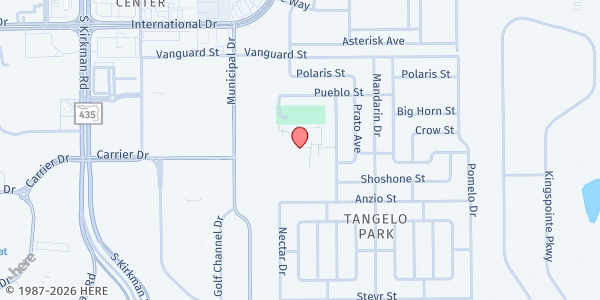Map showing 4C Tangelo Park Neighborhood Center at 5115 Anzio St., Orlando, FL