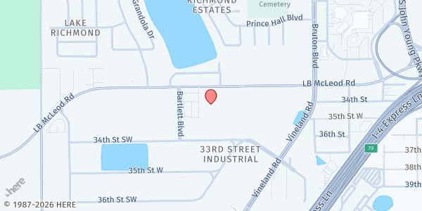 Map showing Arab American Community Center of Florida at 4300 LB McLeod Rd., Orlando, FL