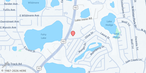 Map showing Comite Civico Ecuatoriano at 900 Laura Street, Orlando, FL