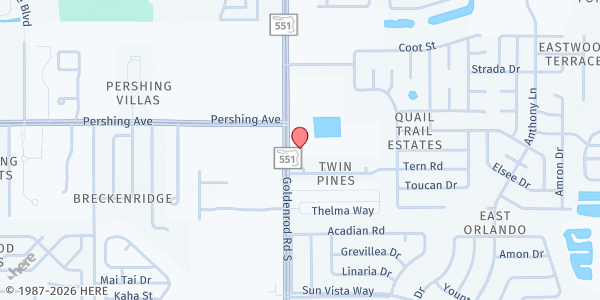 Map showing Eben-Ezer Ministries Corp. - Orlando at 3325 South Goldenrod Rd, Orlando, FL