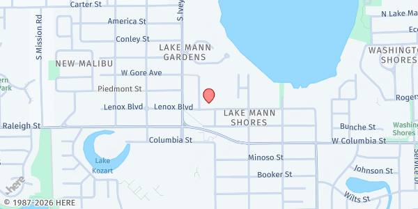 Map showing Faith United Church at 4305 Lennox Blvd, Orlando, FL