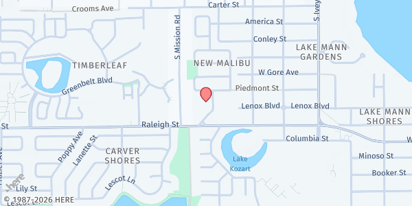 Map showing First Haitian Baptist Church at 4701 Lenox Blvd, Orlando, FL