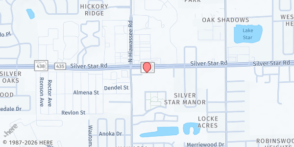 Map showing House of Prayer & Praise at 6900 Silver Star Rd. #112, Orlando, FL
