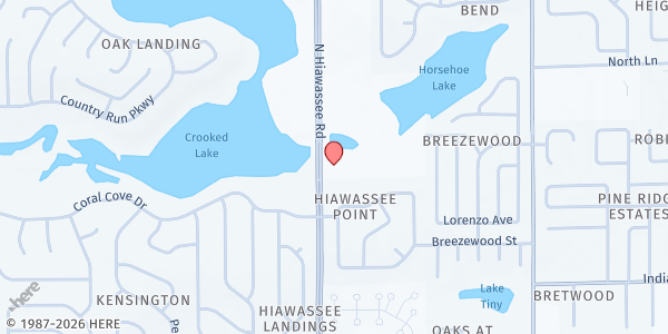 Map showing North Orlando SDA Church at 4125 North Hiawassee Road, Orlando, FL