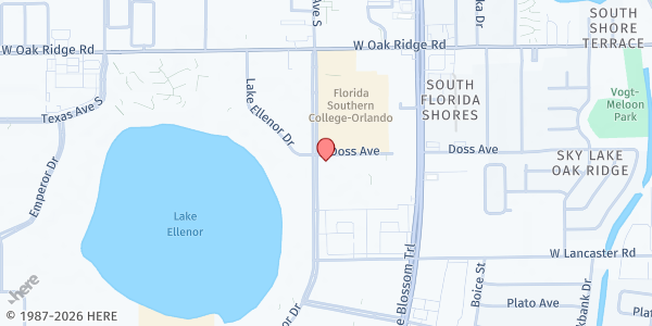 Map showing St. Vincent de Paul @ St. John Vianney Church at 6115 Lake Ellenor Dr., Orlando, FL