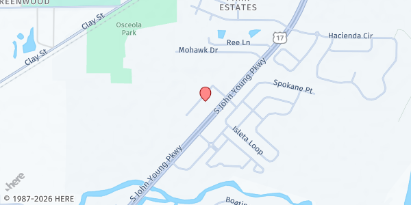 Map showing Summit Bible Church at 1901 S. John Young Parkway, Orlando, FL