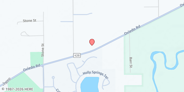 Map showing St. Mary & Archangel Michael Coptic Orthodox Church at 1980 Geneva Dr., Oviedo, FL