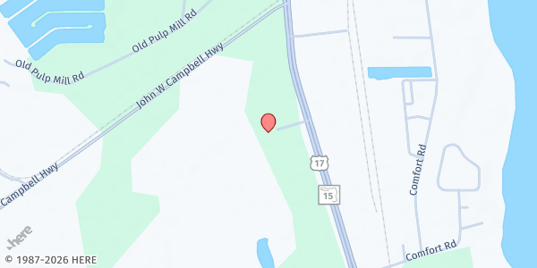 Map showing Epic-Cure Palatka at 1207 Washington Street, Palatka, FL