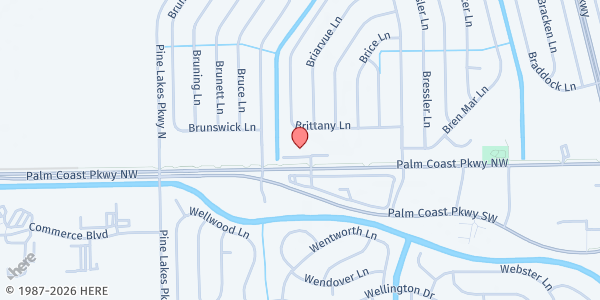 Map showing Calvary Palm Coast at 4888 Palm Coast Pkwy NW, Palm Coast, FL