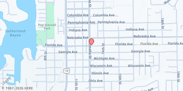 Map showing East Lake Public Library Food Pantry at 4125 E. Lake Rd. S., Palm Harbor, FL