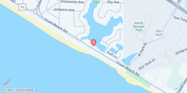 Map showing Food4kidz - Panama City Beach at 16610 Front Beach Rd., Panama City Beach, FL