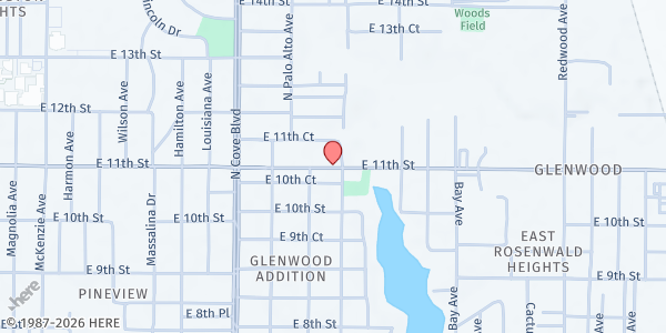 Map showing A Hand Up at 891 E 11th St, Panama City, FL