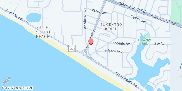 Map showing Gulf Beach Presbyterian Church at 271 FL-79, Panama City, FL