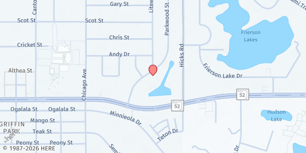 Map showing GOD'S WORKSHOP at 12106 Parkwood Street, Parkwood Acres, FL