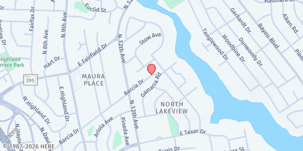 Map showing Help Us Help Ourselves International Ministries Inc. at , Pensacola, FL