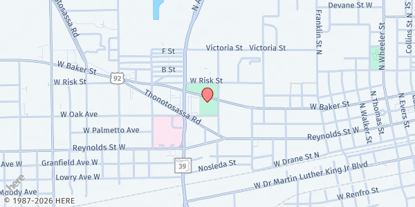 Map showing FRONTLINE COMMUNITY SERVICES - Plant City at 403 North Dort Street, Plant City, FL