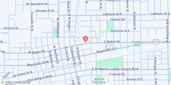 Map showing Generations Renewed at 304 E Baker St. Suite B., Plant City, FL