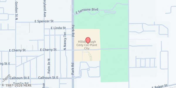 Map showing HCC Plant City at 1206 N Park Rd, Plant City, FL