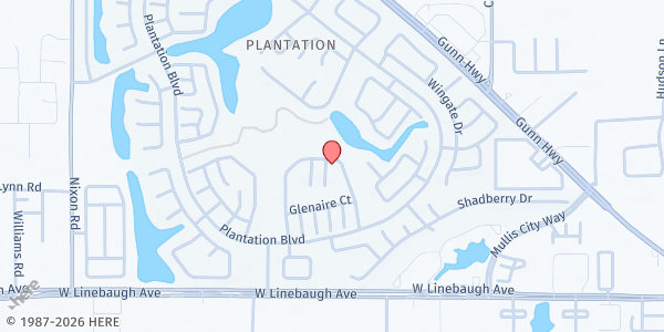 Map showing Pure Life Sober Living at 10519 Weeping Willow Place, Plantation, FL