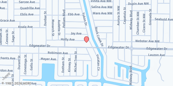 Map showing COMMUNITY LIFE CENTER CHURCH at 19048 EDGEWATER DRIVE, PORT CHARLOTTE, FL