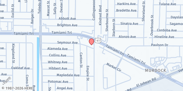 Map showing Ebenezer Food Pantry at 1057 Collingswood Blvd., Port Charlotte, FL