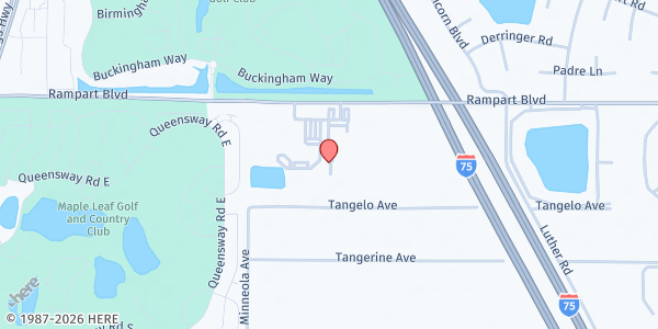 Map showing Pilgrim United Church of Christ at 24515 Rampart Blvd., Port Charlotte, FL