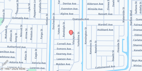 Map showing St. James Episcopal Church at 1365 Viscaya Dr., Port Charlotte, FL