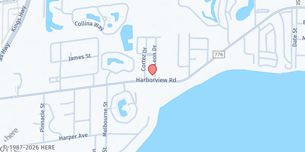 Map showing TRINITY COMMUNITY CHURCH at 24038 HARBORVIEW ROAD, PORT CHARLOTTE, FL