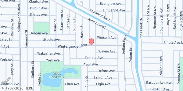 Map showing Wintergarden Presbyterian Church at 18305 Wintergarden Ave., Port Charlotte, FL