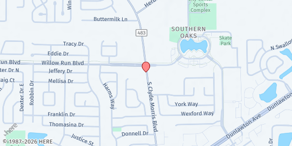 Map showing Faith UBIC - Port Orange at 4700 S Clyde Morris Blvd, Port Orange, FL