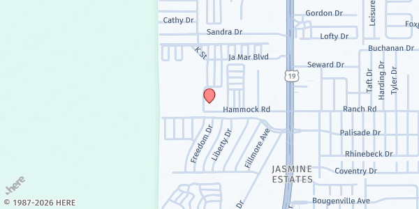 Map showing Gulfview Grace at 6639 Hammock Rd, Port Richey, FL