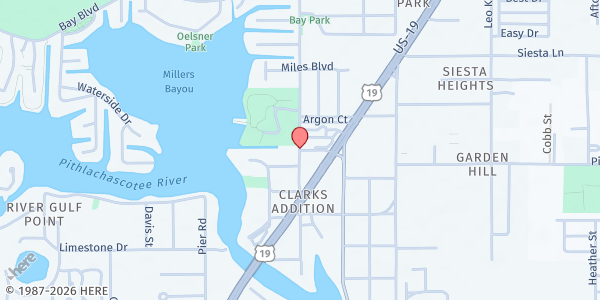 Map showing Healing Tampa Bay Pasco - Port Richey at 4416 Grand Boulevard, Port Richey, FL
