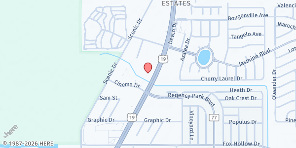Map showing King of Kings at 10377 U.S. 19, Port Richey, FL