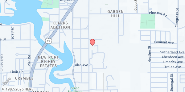 Map showing Operation PAR - Port Richey at 7720 Washington Street, Port Richey, FL