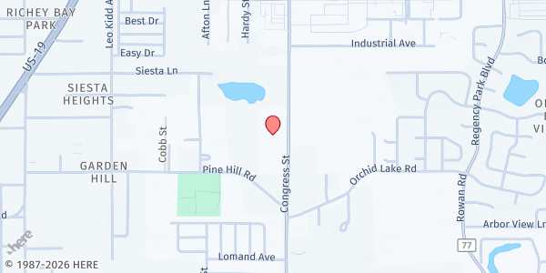 Map showing The Volunteer Way - Port Richey at 8061 Congress St., Port Richey, FL