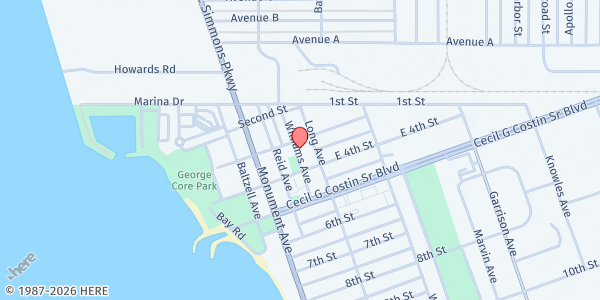 Map showing Life Management Center at 309 Williams Ave, Port St. Joe, FL