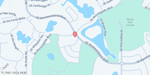 Map showing Iglesia De Dios En Cristo La Senda at 1420 SE Westmoreland Blvd., Port St. Lucie, FL