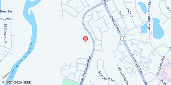Map showing Midport Seventh-Day Adventist Church at 1800 SE Veterans Memorial Pkwy, Port St. Lucie, FL