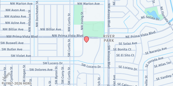 Map showing Sarah's Kitchen - First United Methodist Church at 260 NW Prima Vista Blvd., Port St. Lucie, FL