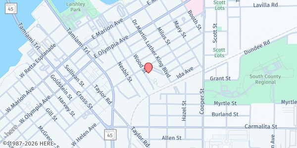 Map showing Baker Center School - Stuart Grant at 311 E. CHARLOTTE, PUNTA GORDA, FL
