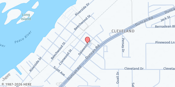 Map showing Cleveland UMC Ebenezer Food Pantry at 28038 Cleveland Ave., Punta Gorda, FL