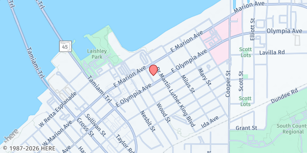 Map showing Community Resource Center of Punta Gorda, Inc. at 222 Brown St., Punta Gorda, FL