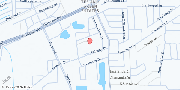 Map showing EAST ELEMENTARY SCHOOL at 27050 Fairway Dr, Punta Gorda, FL