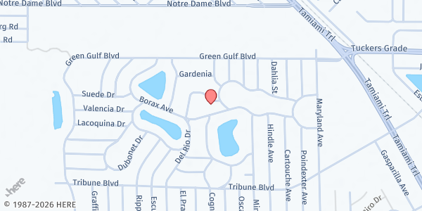 Map showing Friendship UMC at 12275 Paramount Dr., Punta Gorda, FL