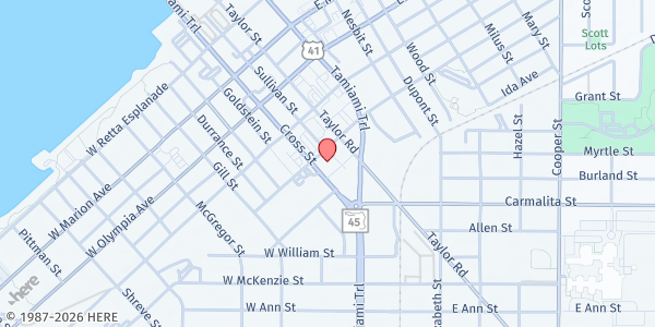 Map showing Sacred Heart Catholic Church at 211 W. Charlotte Ave., Punta Gorda, FL