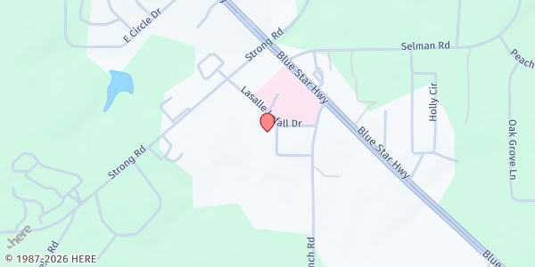 Map showing Gadsden Senior Services at 79 Lasalle Leffall Dr., Quincy, FL