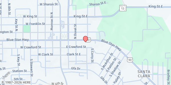 Map showing The Center for Health Equity, Inc - Food Distribution at 231 East Jefferson Street, Quincy, FL