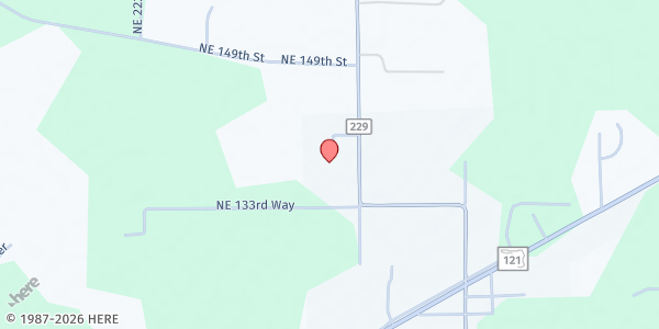 Map showing Industrial Complex, Inc. - Raiford Location at 22705 NE. 134th Dr., Raiford, FL